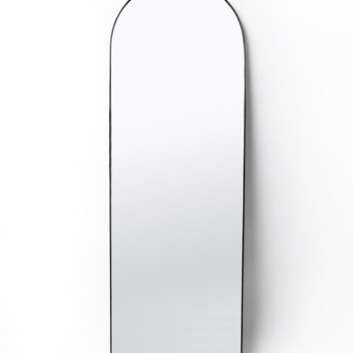 Mirror-1800 Round Front View Black