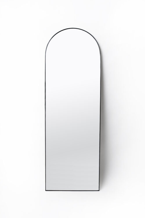 Mirror-1800 Round Front View Black