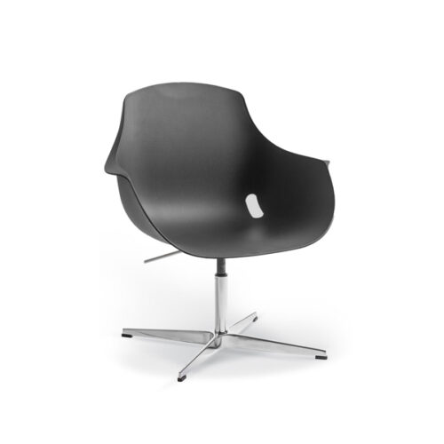 Bellini Black Polyprop Chair - Prong Base