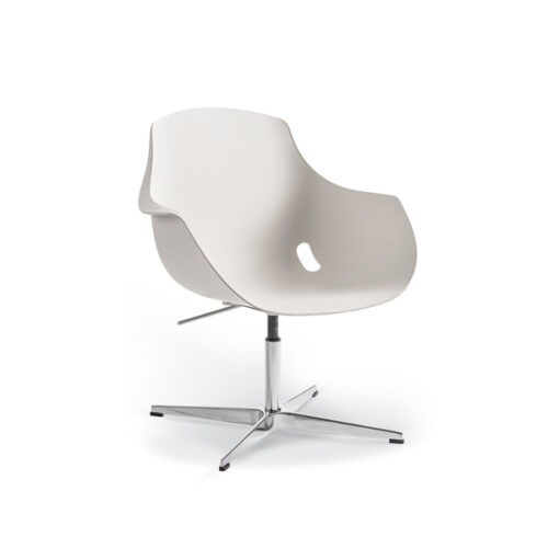 Bellini White Polyprop Chair - Prong Base