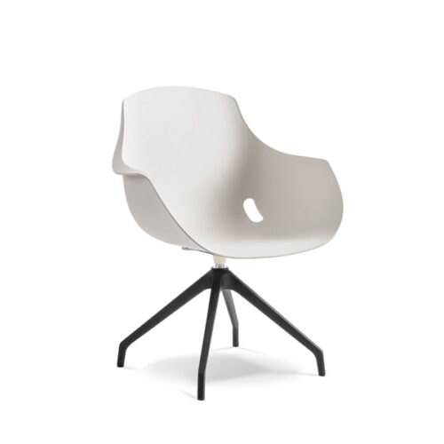Bellini White Polyprop Chair - Nylon Legs