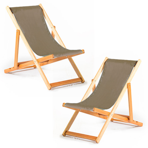 Hardwood Deck Chair Set of 2.