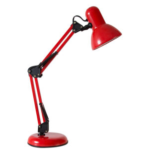 red bankers lamp